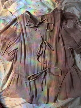Forever 21 Tie-Front Blouse